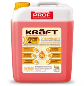 Огнебиозащита KRAFT 2 группа (красная) хорошая цена | Купить огнебиозащиту оптом с доставкой по Москве
